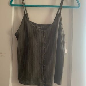 Olive Button Up Cami